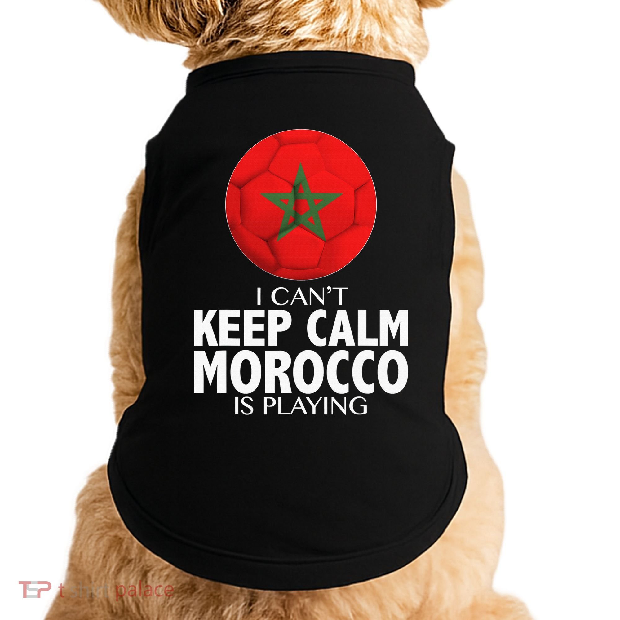 Morocco Soccer Football I Can't Keep Calm Morocco Is Playing Doggie Tank