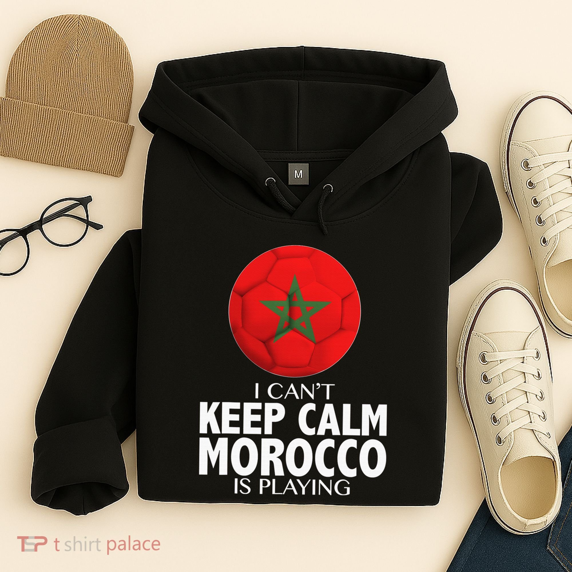 Morocco Soccer Football I Can't Keep Calm Morocco Is Playing Hoodie
