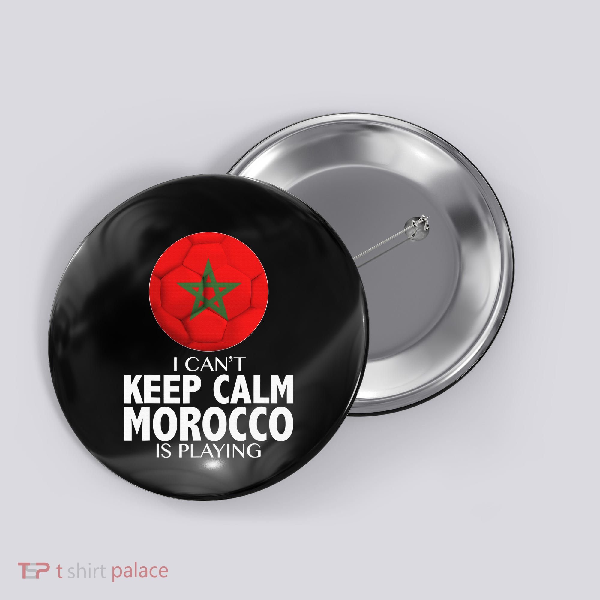 Morocco Soccer Football I Can't Keep Calm Morocco Is Playing Button