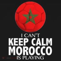Morocco Soccer Football I Can't Keep Calm Morocco Is Playing Button thumb 1