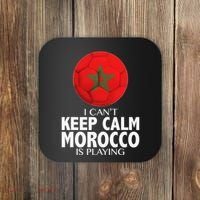 Morocco Soccer Football I Can't Keep Calm Morocco Is Playing Coaster thumb 0