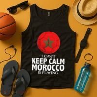 Morocco Soccer Football I Can't Keep Calm Morocco Is Playing Tank Top thumb 4