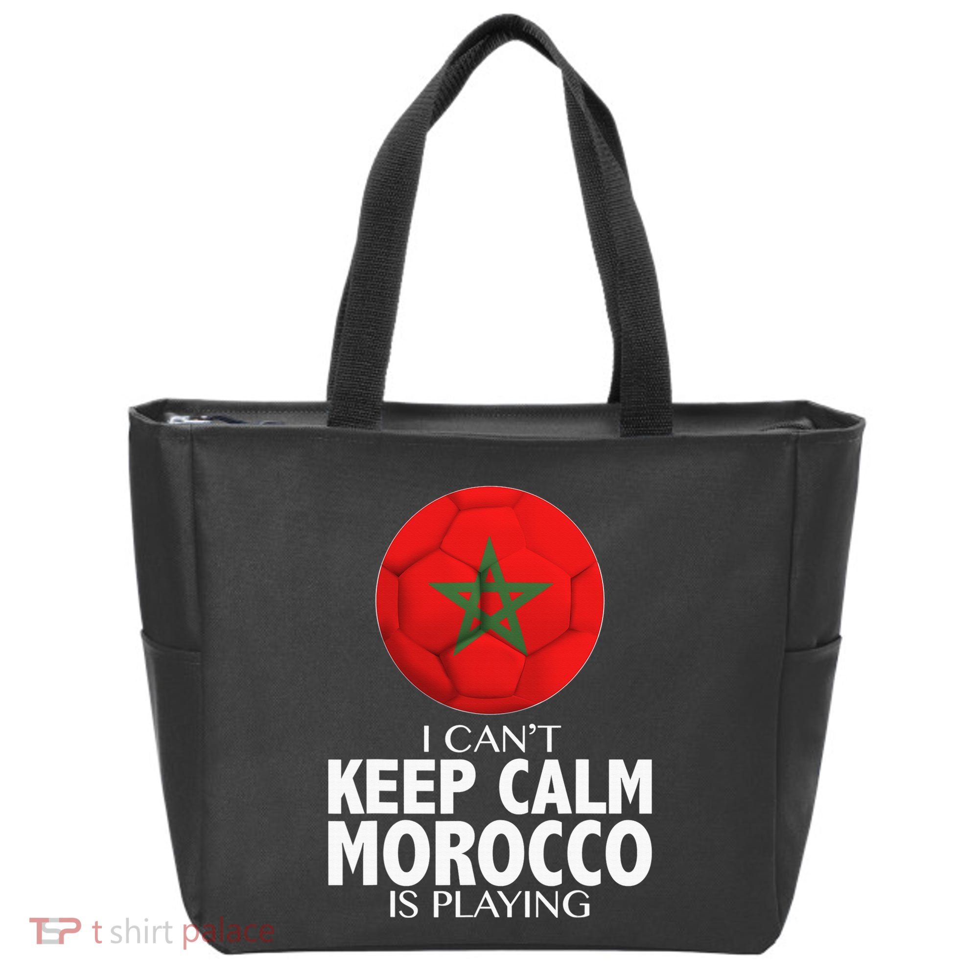Morocco Soccer Football I Can't Keep Calm Morocco Is Playing Tote Bag
