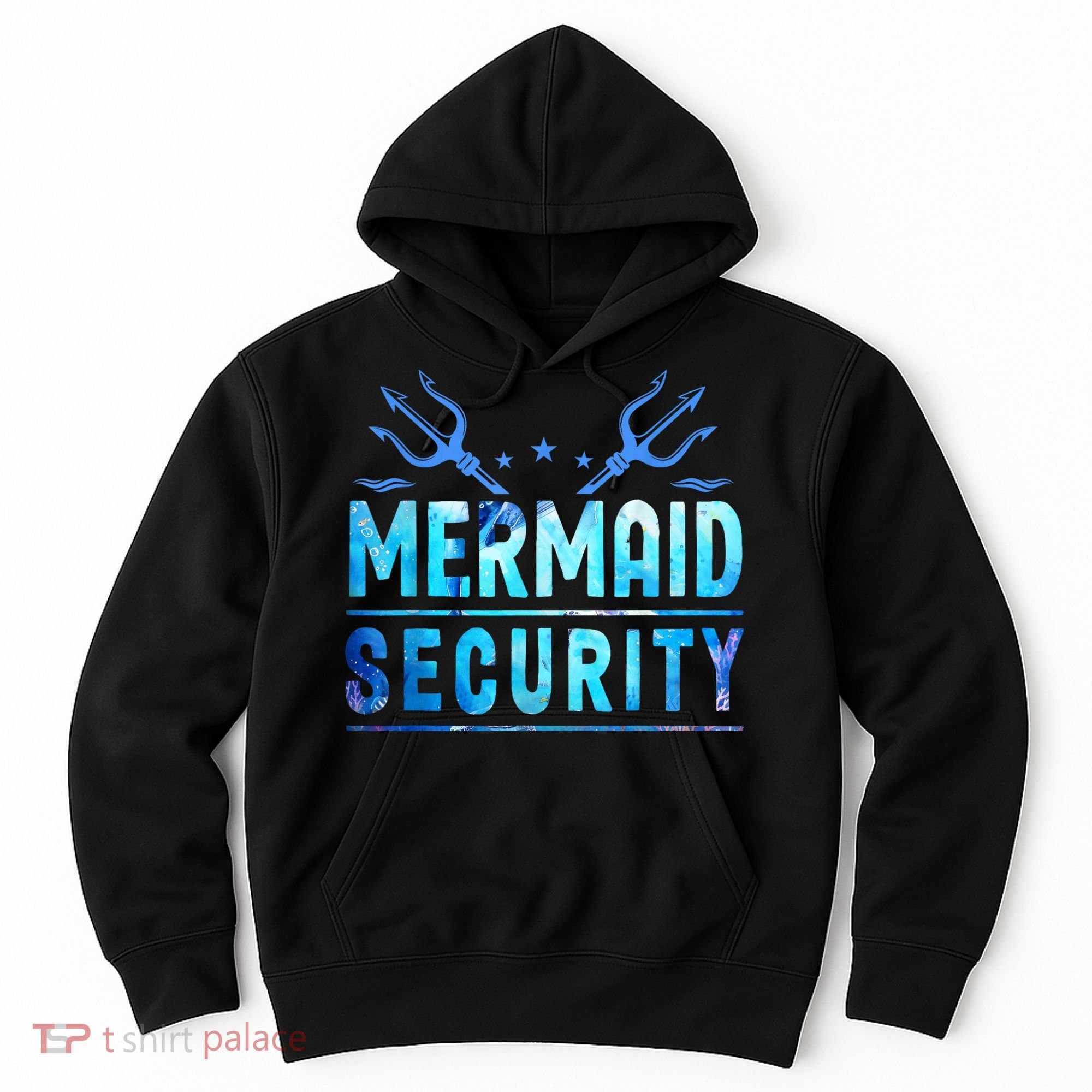 Mermaid Security Funny Dad Mermaid Family Mermaid Squad Hoodie