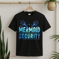 Mermaid Security Funny Dad Mermaid Family Mermaid Squad T-Shirt thumb 2