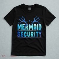 Mermaid Security Funny Dad Mermaid Family Mermaid Squad T-Shirt thumb 5