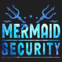 Mermaid Security Funny Dad Mermaid Family Mermaid Squad Beanie thumb 2