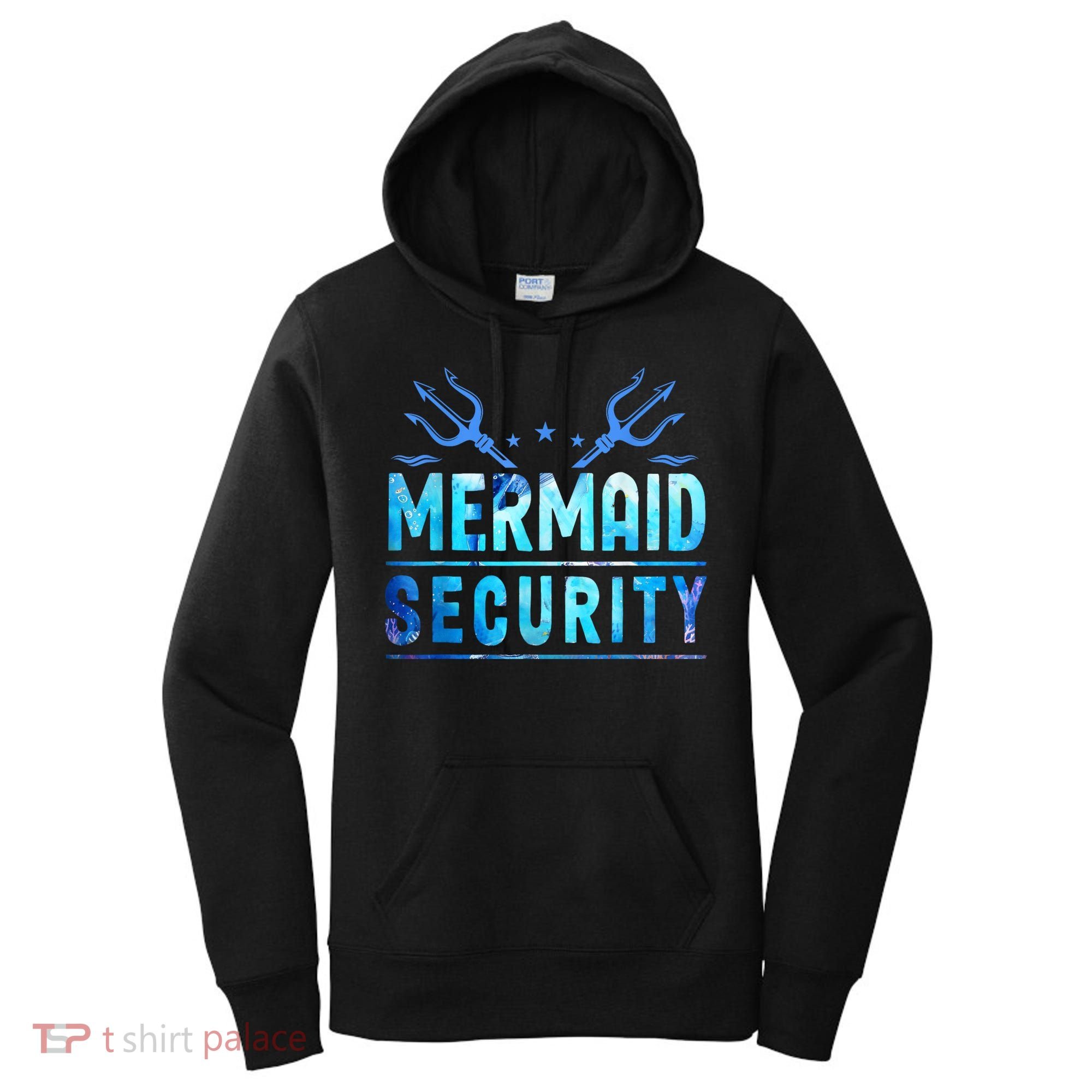 Mermaid Security Funny Dad Mermaid Family Mermaid Squad Women's Hoodie