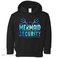 Mermaid Security Funny Dad Mermaid Family Mermaid Squad Toddler Hoodie thumb 0