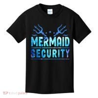 Mermaid Security Funny Dad Mermaid Family Mermaid Squad Kids T-Shirt thumb 0
