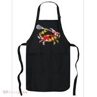 Maryland State Flag Crab Lacrosse Complete Stick & Girl Apron thumb 0