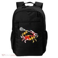 Maryland State Flag Crab Lacrosse Complete Stick & Girl Backpack thumb 0