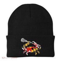 Maryland State Flag Crab Lacrosse Complete Stick & Girl Beanie thumb 0