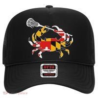 Maryland State Flag Crab Lacrosse Complete Stick & Girl Hat thumb 0