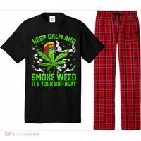 Marijuana Smoker Funny Weed Birthday Party Cannabis Stoner Pajama Set thumb 0