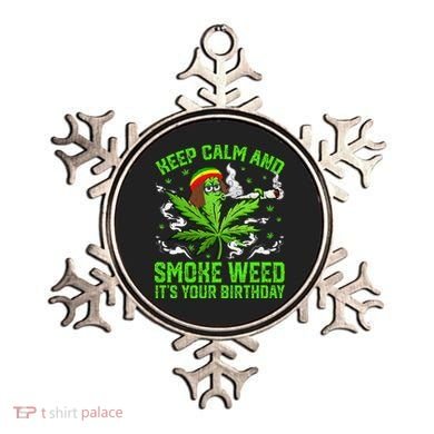 Marijuana Smoker Funny Weed Birthday Party Cannabis Stoner Ornament