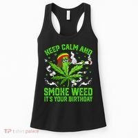 Marijuana Smoker Funny Weed Birthday Party Cannabis Stoner Women's Tank Top thumb 0