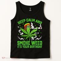 Marijuana Smoker Funny Weed Birthday Party Cannabis Stoner Tank Top thumb 2