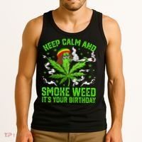 Marijuana Smoker Funny Weed Birthday Party Cannabis Stoner Tank Top thumb 3