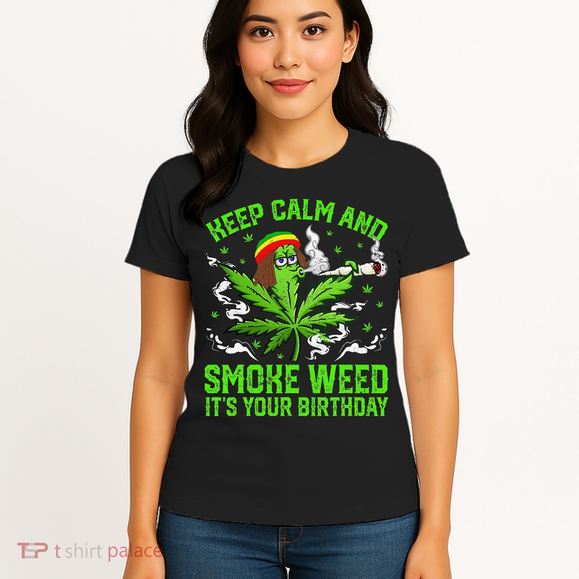 Marijuana Smoker Funny Weed Birthday Party Cannabis Stoner Women's T-Shirt