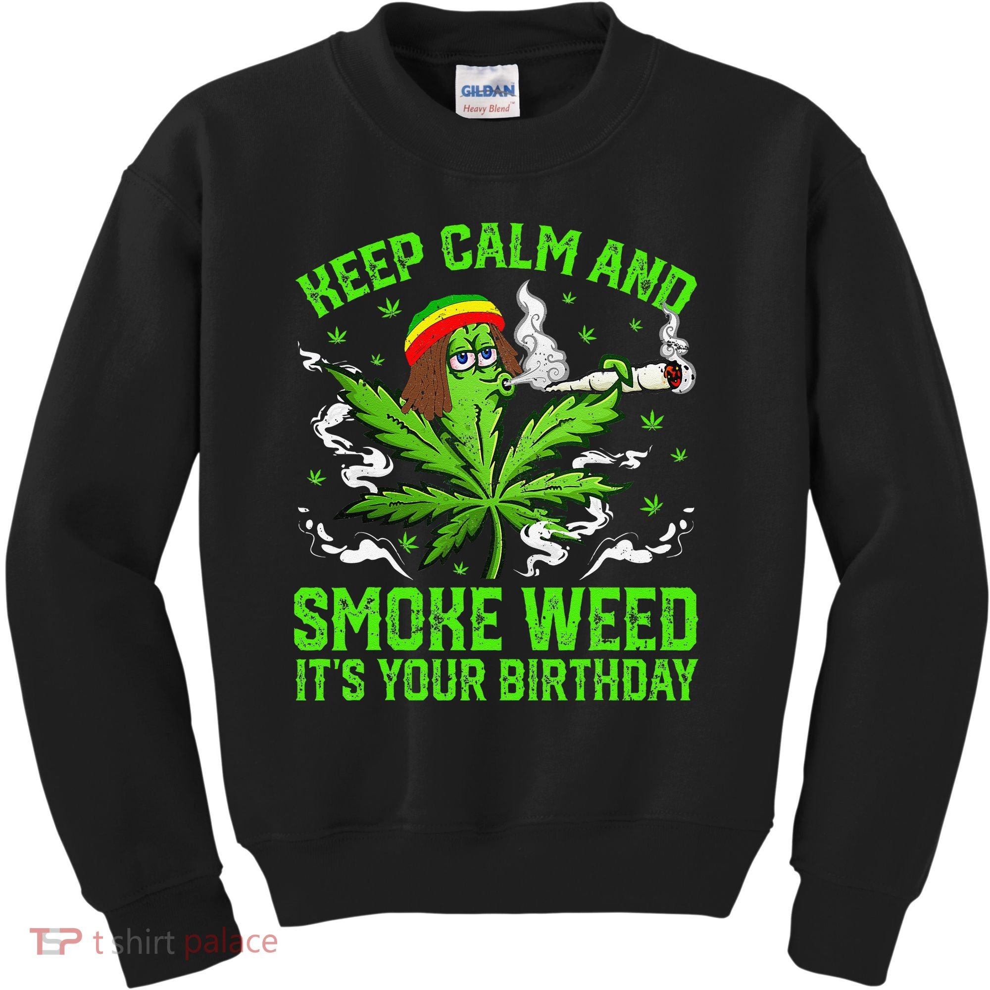Marijuana Smoker Funny Weed Birthday Party Cannabis Stoner Kids Sweatshirt