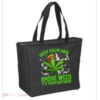 Marijuana Smoker Funny Weed Birthday Party Cannabis Stoner Tote Bag thumb 2