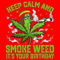 Marijuana Smoker Funny Weed Birthday Party Cannabis Stoner Santa Hat thumb 1