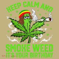 Marijuana Smoker Funny Weed Birthday Party Cannabis Stoner Kids T-Shirt thumb 2