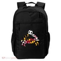 Maryland State Flag Blue Crab Pride With Soccer Ball Backpack thumb 0
