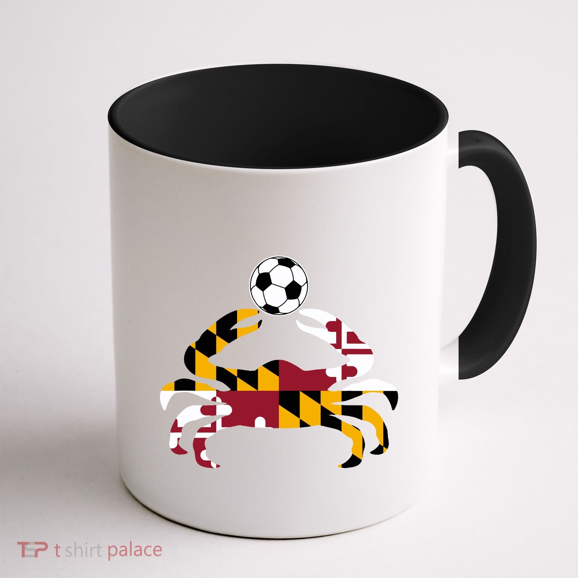 Maryland State Flag Blue Crab Pride With Soccer Ball Coffee Mug