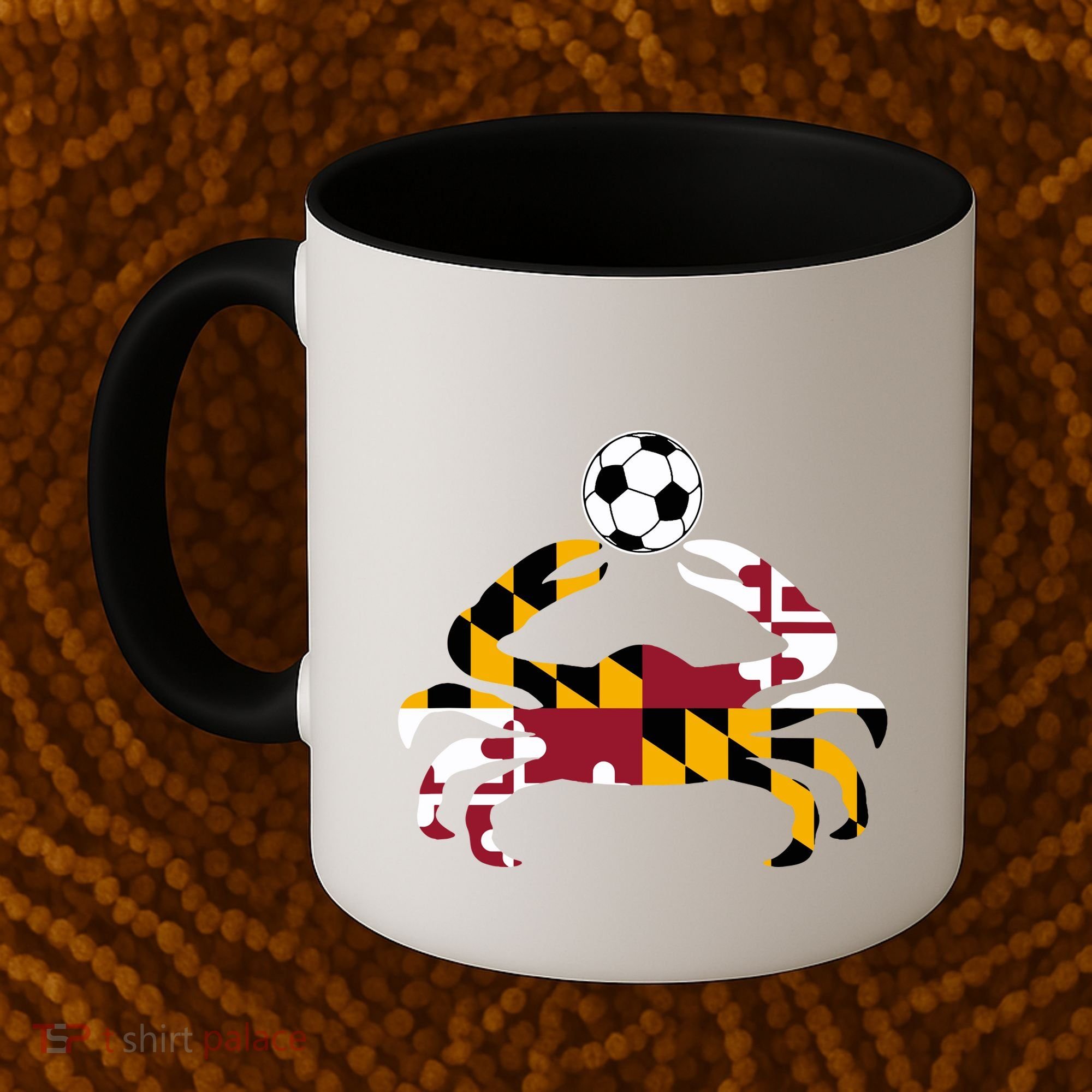 Maryland State Flag Blue Crab Pride With Soccer Ball Coffee Mug