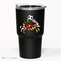 Maryland State Flag Blue Crab Pride With Soccer Ball Tumbler thumb 0