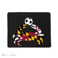 Maryland State Flag Blue Crab Pride With Soccer Ball Mousepad thumb 0