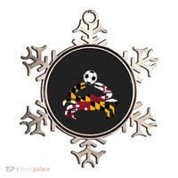 Maryland State Flag Blue Crab Pride With Soccer Ball Ornament thumb 0