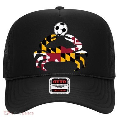 Maryland State Flag Blue Crab Pride With Soccer Ball Hat