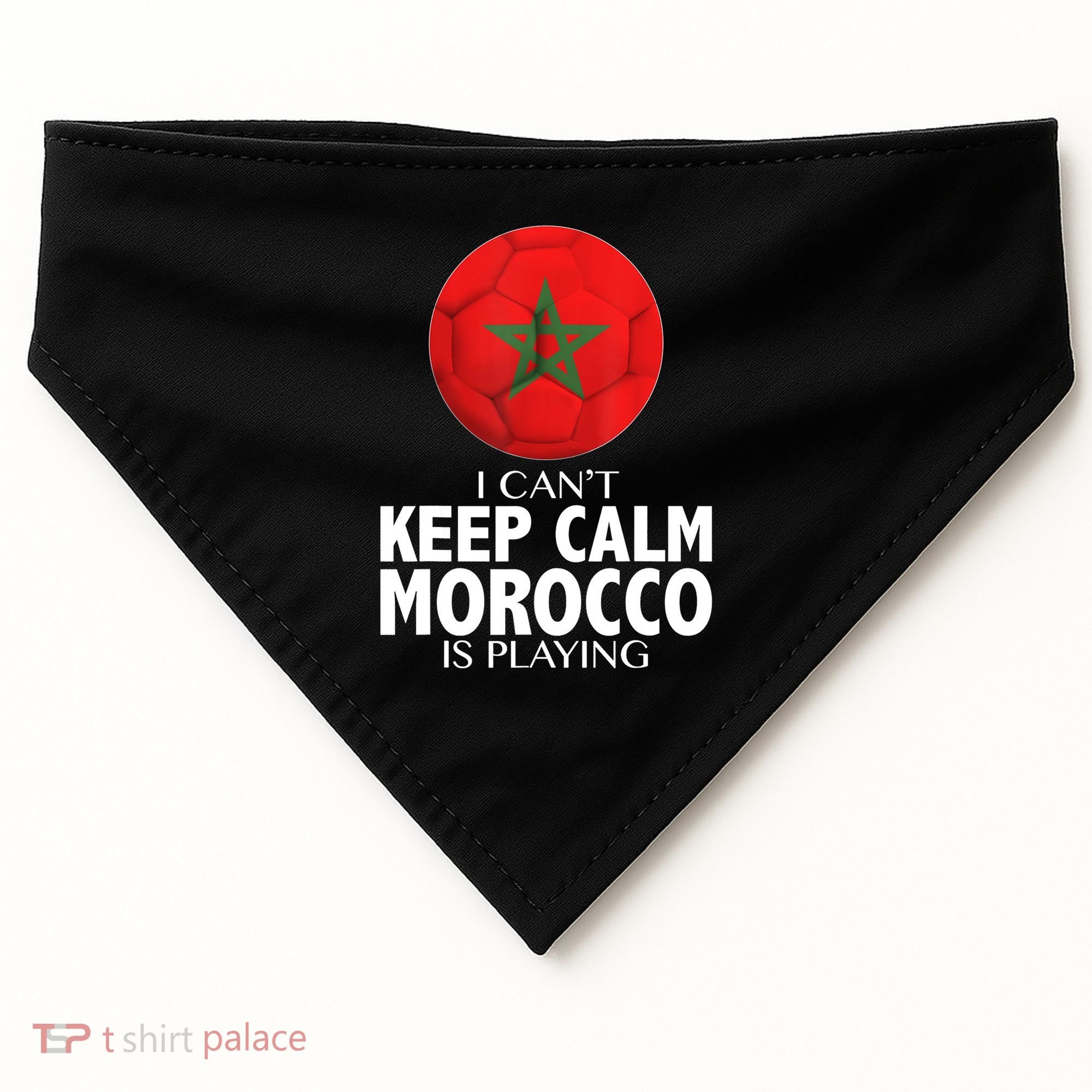 Morocco Soccer Football I Can't Keep Calm Morocco Is Playing USA-Made Doggie Bandana