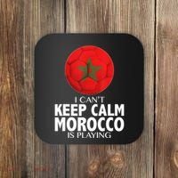 Morocco Soccer Football I Can't Keep Calm Morocco Is Playing Coaster thumb 0