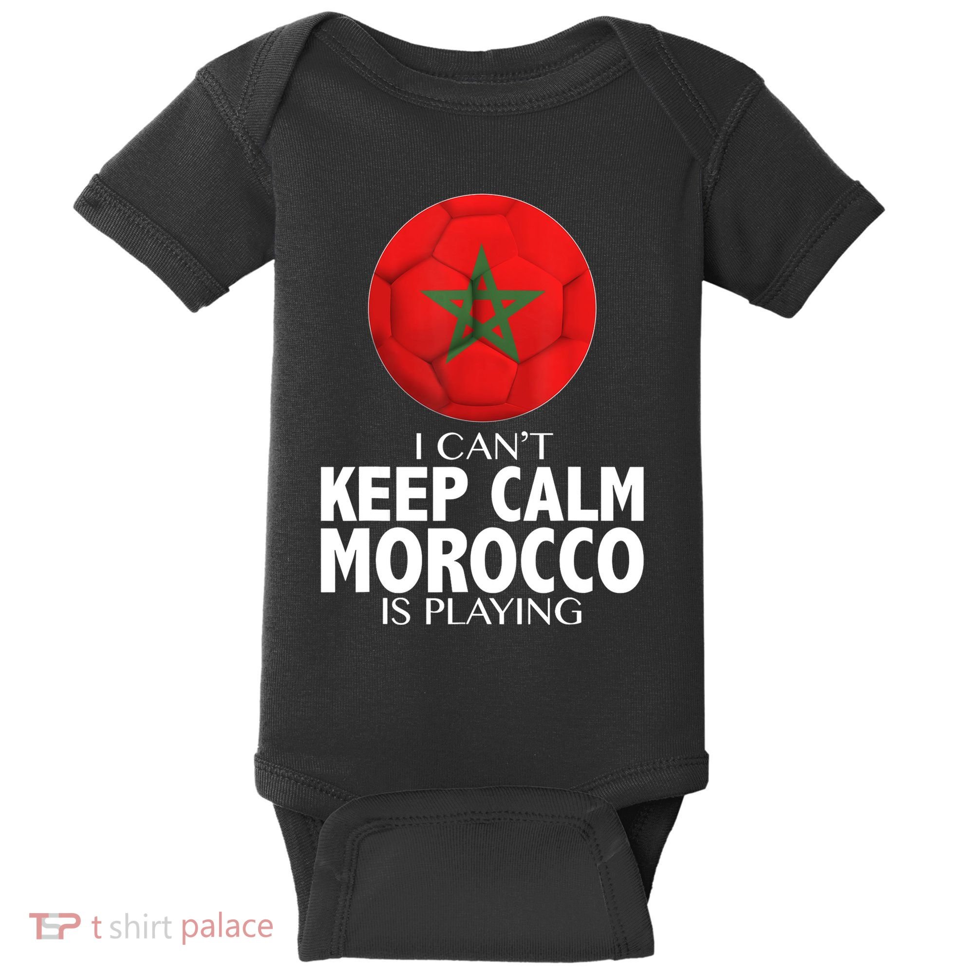Morocco Soccer Football I Can't Keep Calm Morocco Is Playing Baby Bodysuit