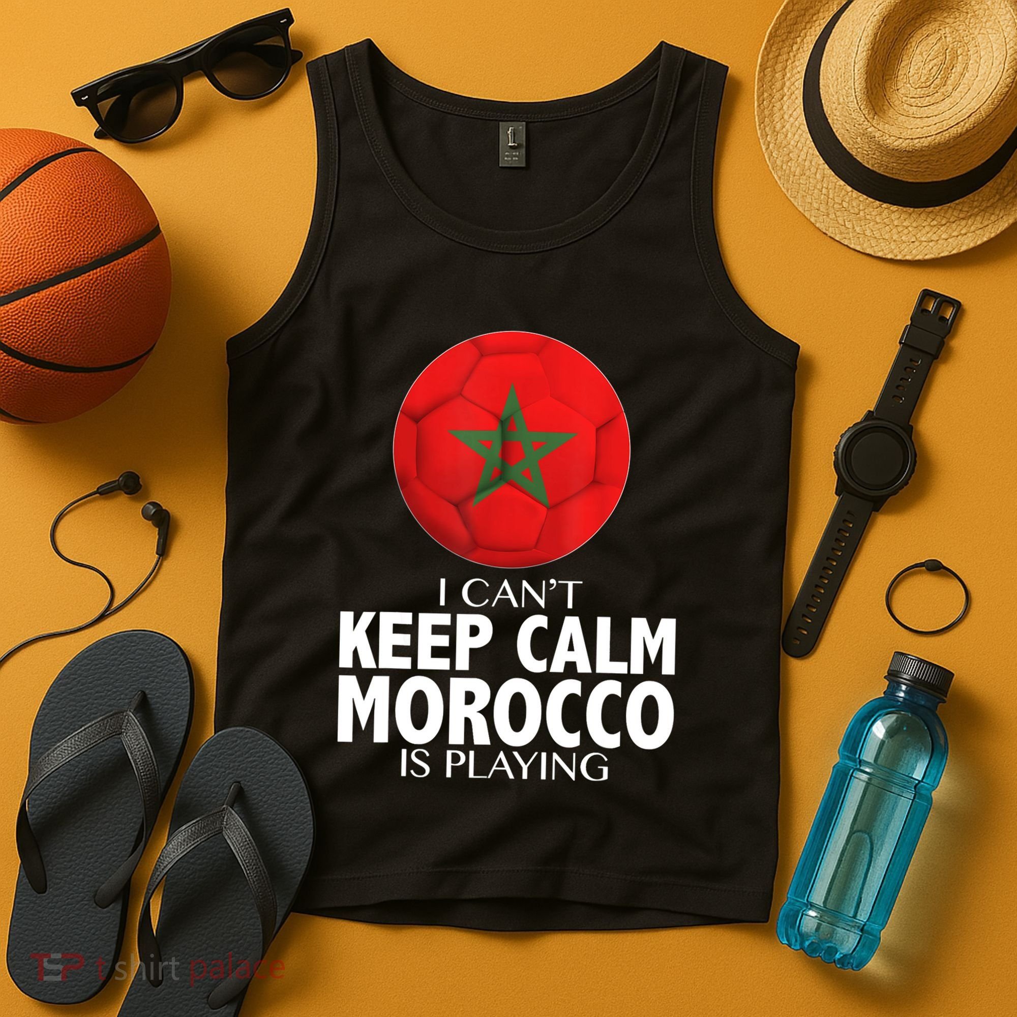 Morocco Soccer Football I Can't Keep Calm Morocco Is Playing Tank Top