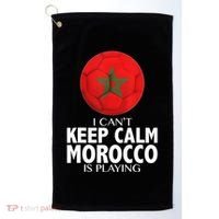 Morocco Soccer Football I Can't Keep Calm Morocco Is Playing Golf Towel thumb 0