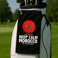Morocco Soccer Football I Can't Keep Calm Morocco Is Playing Golf Towel thumb 2