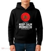 Morocco Soccer Football I Can't Keep Calm Morocco Is Playing Kids Hoodie thumb 4