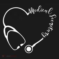 Medical Secretary Funny Gift Medical Administrative Assistant Outfit Gift Women's Hoodie thumb 2
