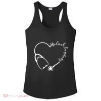 Medical Secretary Funny Gift Medical Administrative Assistant Outfit Gift Ladies PosiCharge Competitor Racerback Tank thumb 0