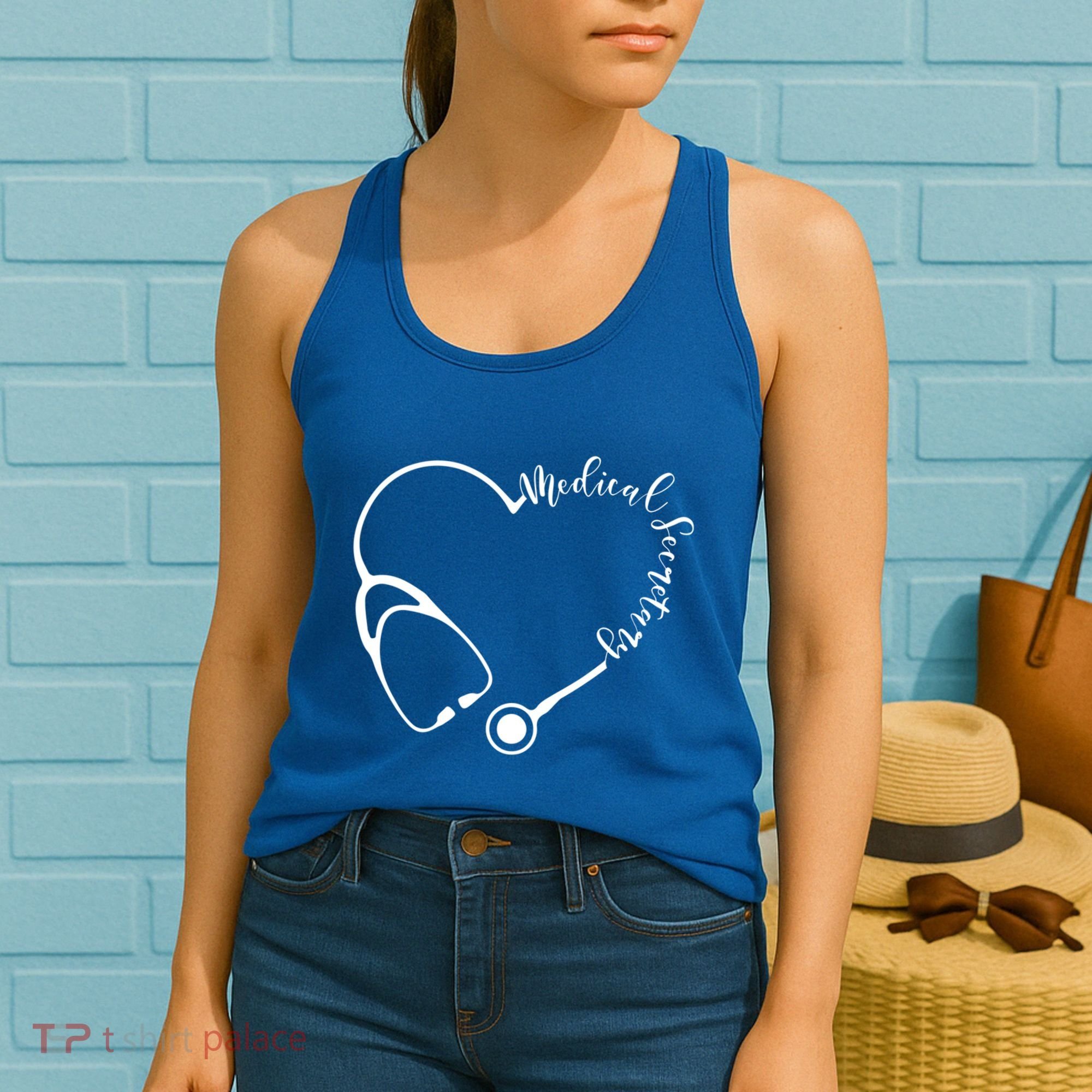 Medical Secretary Funny Gift Medical Administrative Assistant Outfit Gift Women's Tank Top