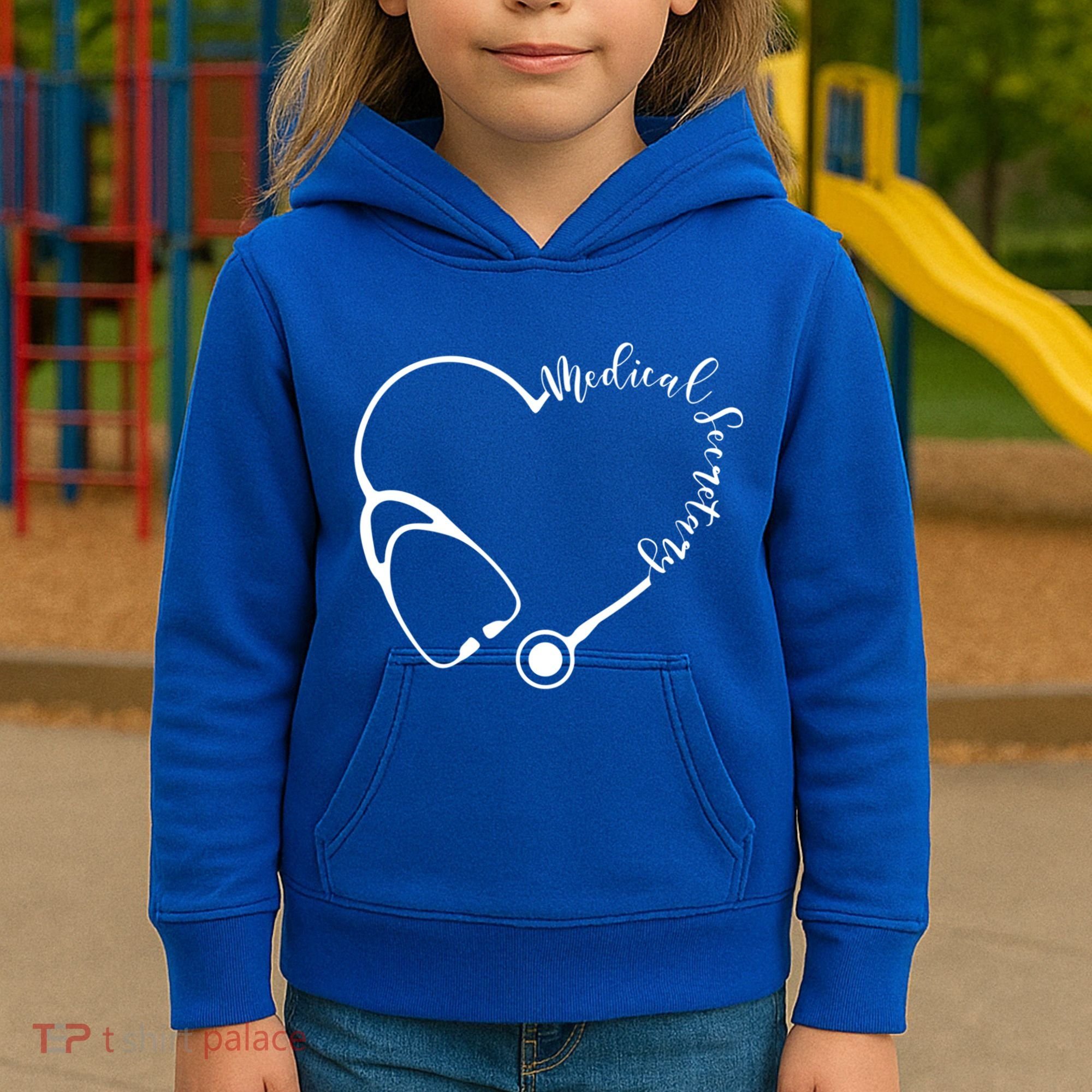 Medical Secretary Funny Gift Medical Administrative Assistant Outfit Gift Kids Hoodie