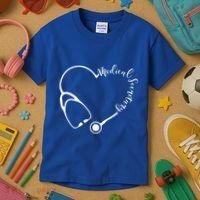 Medical Secretary Funny Gift Medical Administrative Assistant Outfit Gift Kids T-Shirt thumb 3