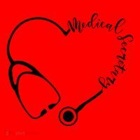 Medical Secretary Funny Gift Medical Administrative Assistant Outfit Gift Santa Hat thumb 1