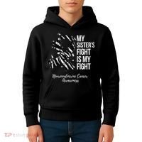 My Sister’s Fight My Fight Neuroendocrine Cancer Awareness Kids Hoodie thumb 4