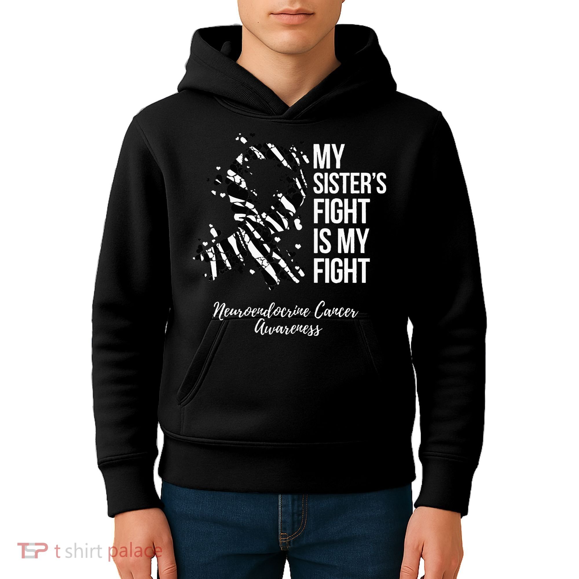 My Sister’s Fight My Fight Neuroendocrine Cancer Awareness Kids Hoodie